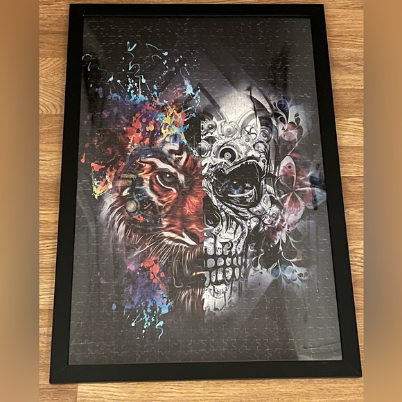 Tiger and Skull Wall Art Puzzle - Picture 6 of 9